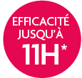 Efficacité jusqu'à 11h