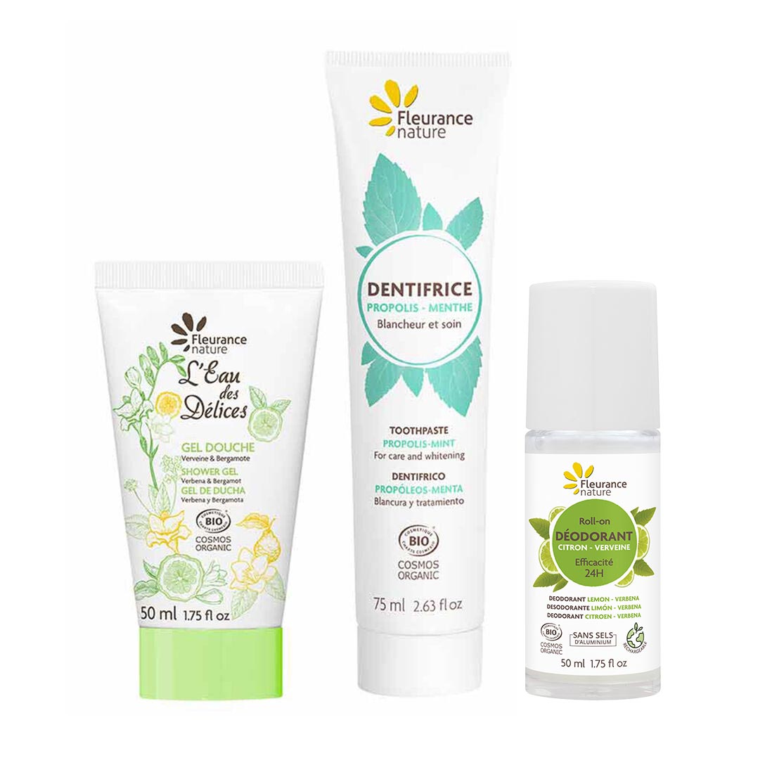 Trio hygiène au quotidien cosmétique bio
